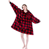 Chest Pocket Sherpa Hoodie Blanket - Kangaroo Pocket (Regular / Long)