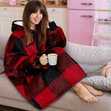 Chest Pocket Sherpa Hoodie Blanket - Kangaroo Pocket (Regular / Long)