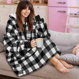 Chest Pocket Sherpa Hoodie Blanket - Kangaroo Pocket (Regular / Long)
