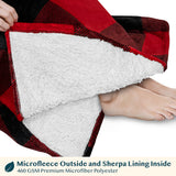 Chest Pocket Sherpa Hoodie Blanket - Kangaroo Pocket (Regular / Long)