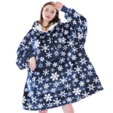 Chest Pocket Sherpa Hoodie Blanket - Kangaroo Pocket (Regular / Long)