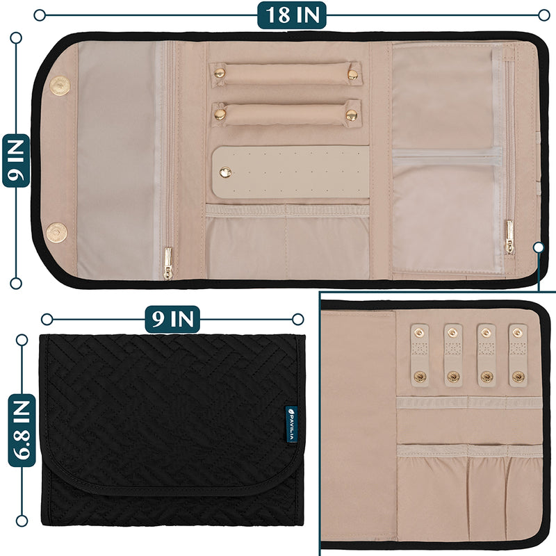 Jewelry Roll Organizer Bag