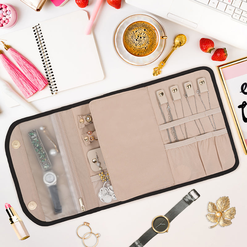 Jewelry Roll Organizer Bag