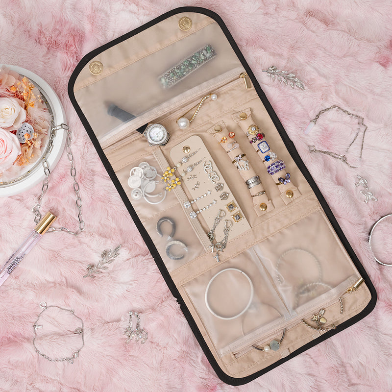 Jewelry Roll Organizer Bag