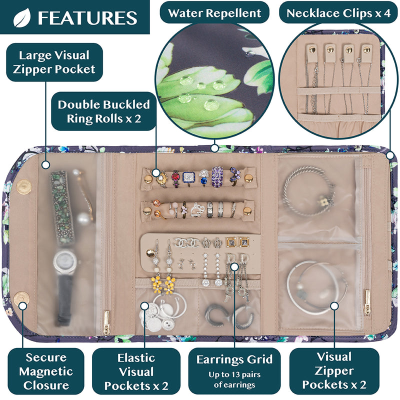 Jewelry Roll Organizer Bag