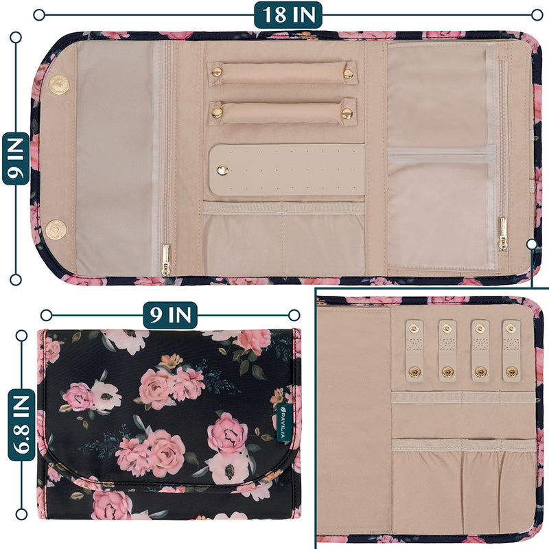Jewelry Roll Organizer Bag