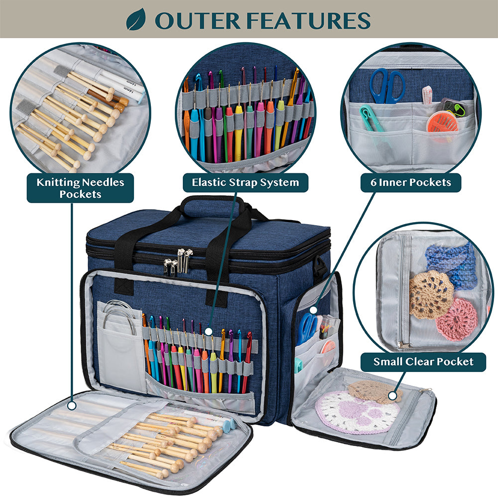 Large Yarn Organizer Knitting Bag