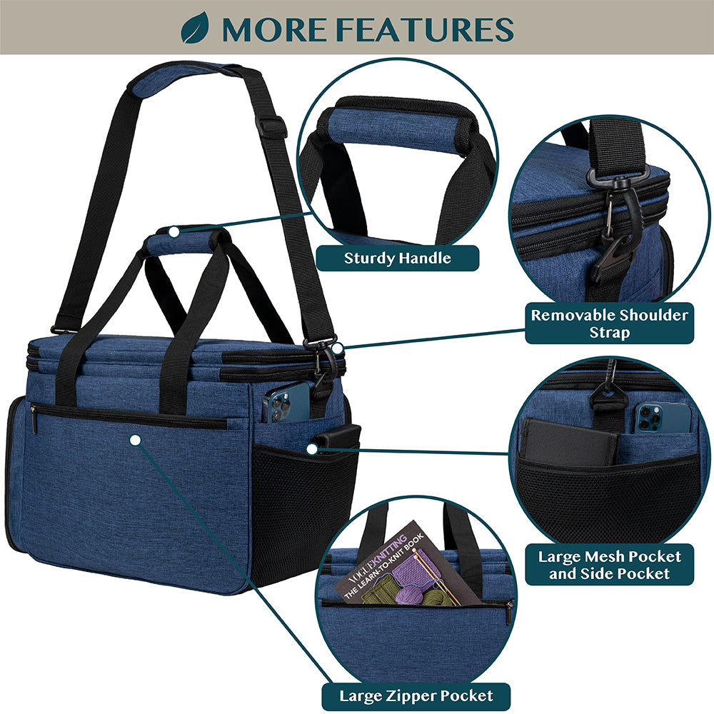 Large Yarn Organizer Knitting Bag
