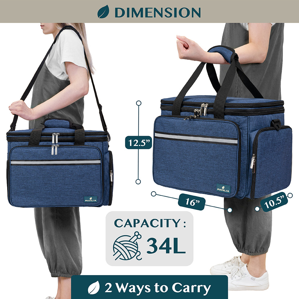 Large Yarn Organizer Knitting Bag