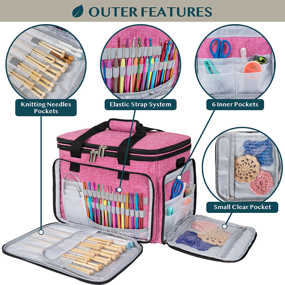 Large Yarn Organizer Knitting Bag
