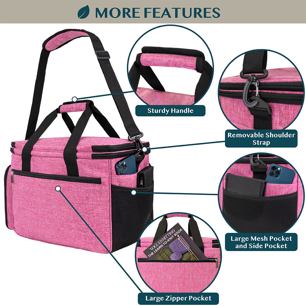 Large Yarn Organizer Knitting Bag