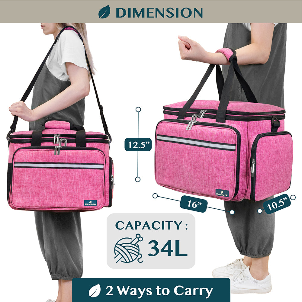 Large Yarn Organizer Knitting Bag