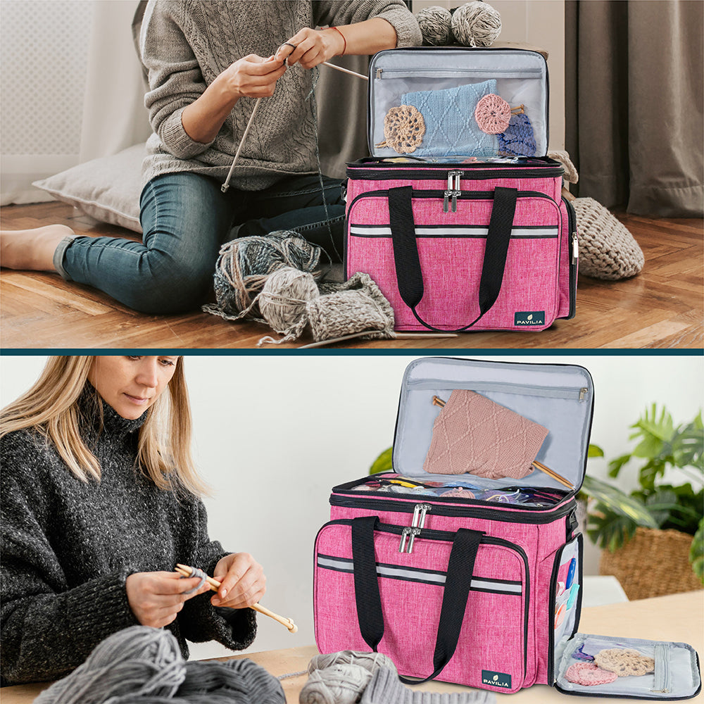Large Yarn Organizer Knitting Bag