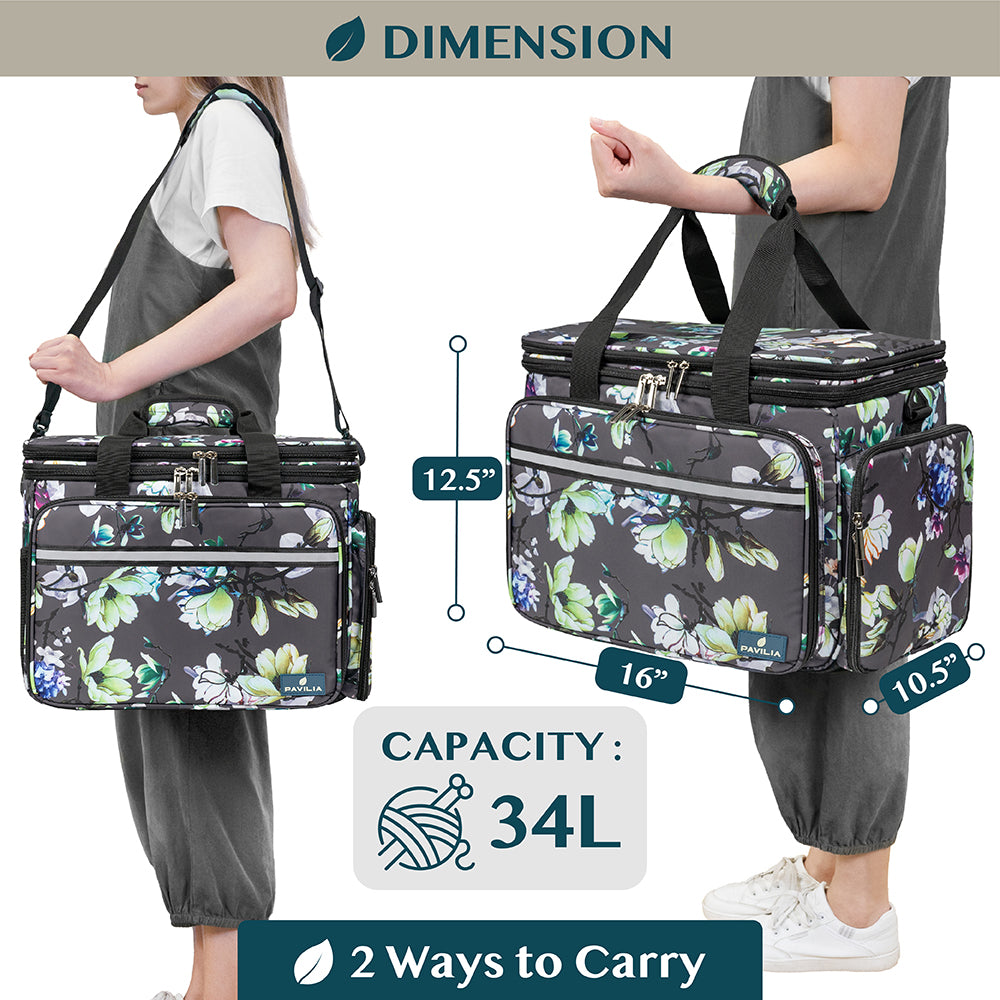 Large Yarn Organizer Knitting Bag