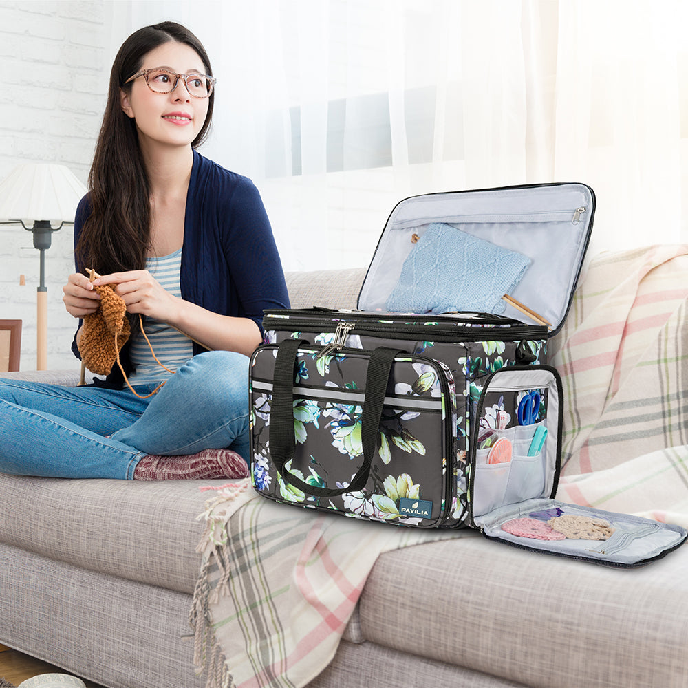Large Yarn Organizer Knitting Bag