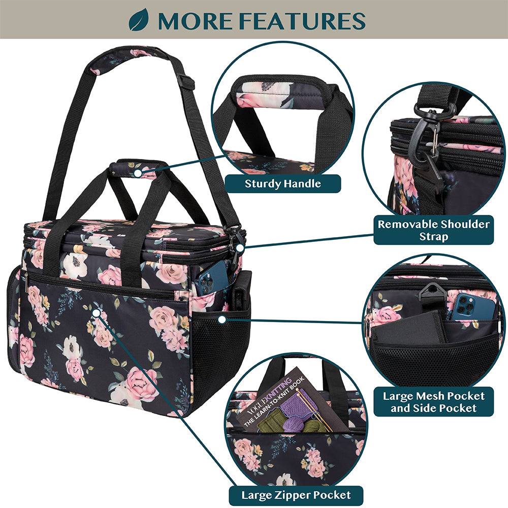 Large Yarn Organizer Knitting Bag