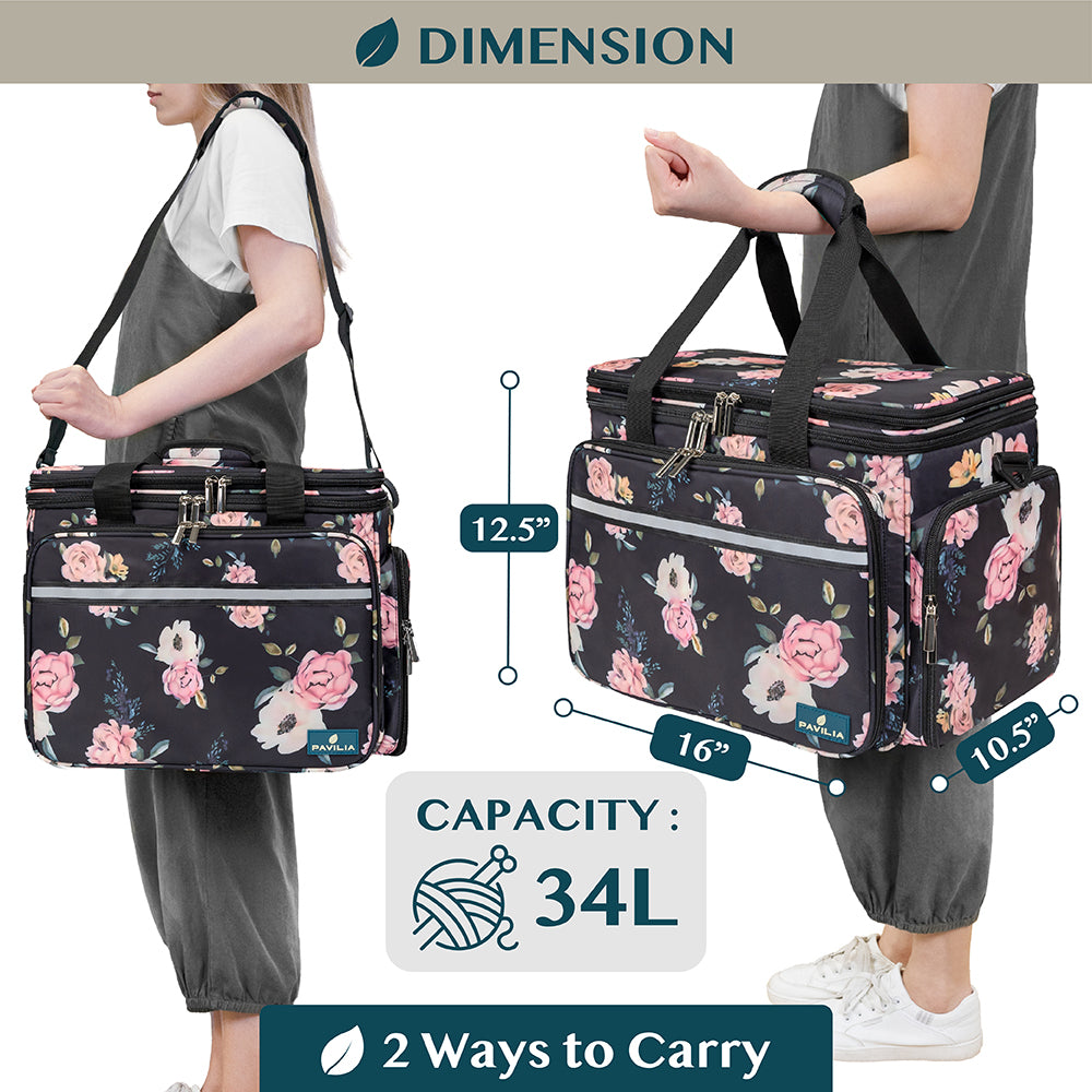 Large Yarn Organizer Knitting Bag