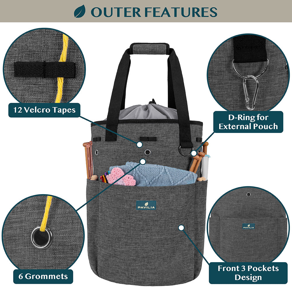 Beginner's Yarn Organizer Knitting Bag
