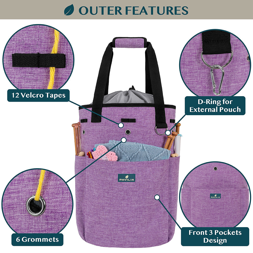 Beginner's Yarn Organizer Knitting Bag
