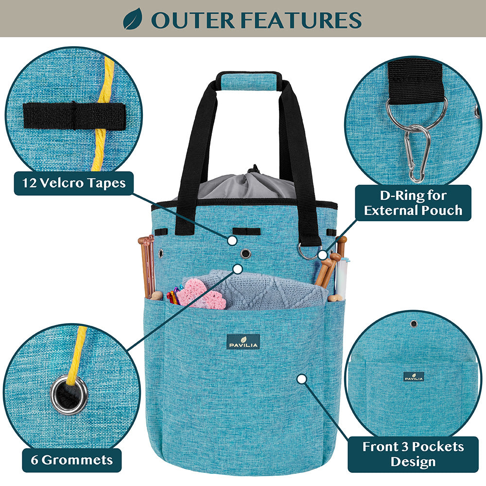 Beginner's Yarn Organizer Knitting Bag