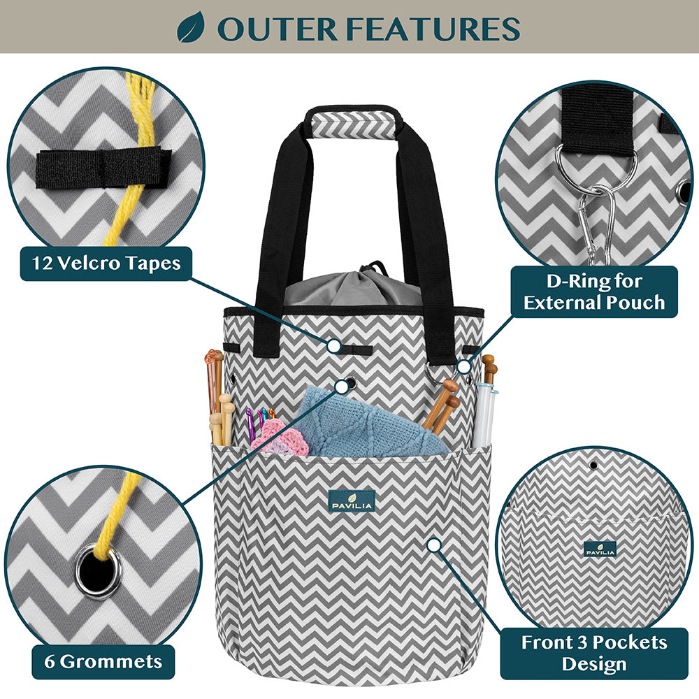 Beginner's Yarn Organizer Knitting Bag