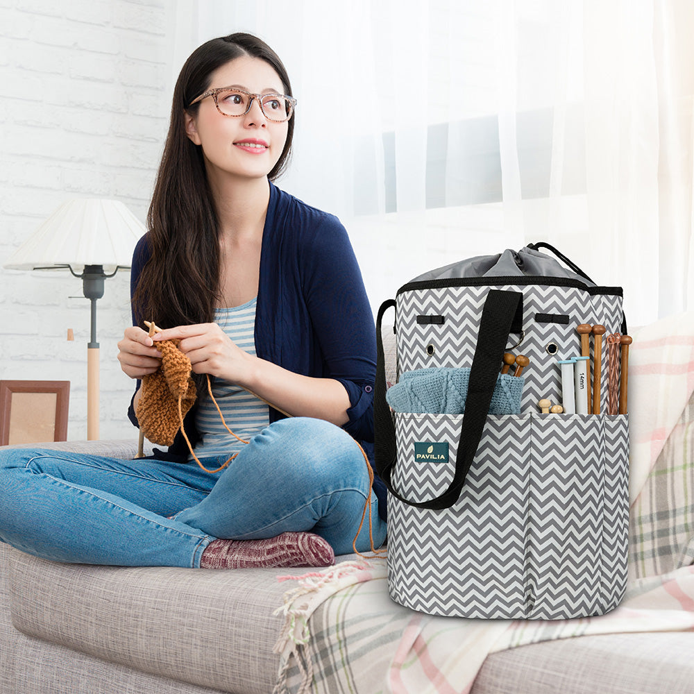 Beginner's Yarn Organizer Knitting Bag