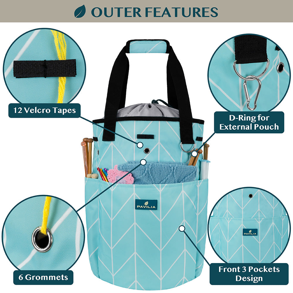 Beginner's Yarn Organizer Knitting Bag