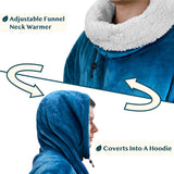 Neck Warmer Sweatshirt Hoodie Blanket