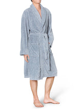 Men's Melange Fleece Robe