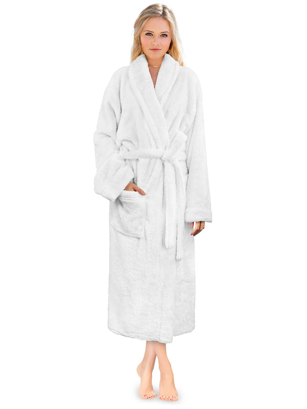 Hygge Hooded Plush Sherpa Robe | Nordic Fleece – The Sherpa Pullover Company