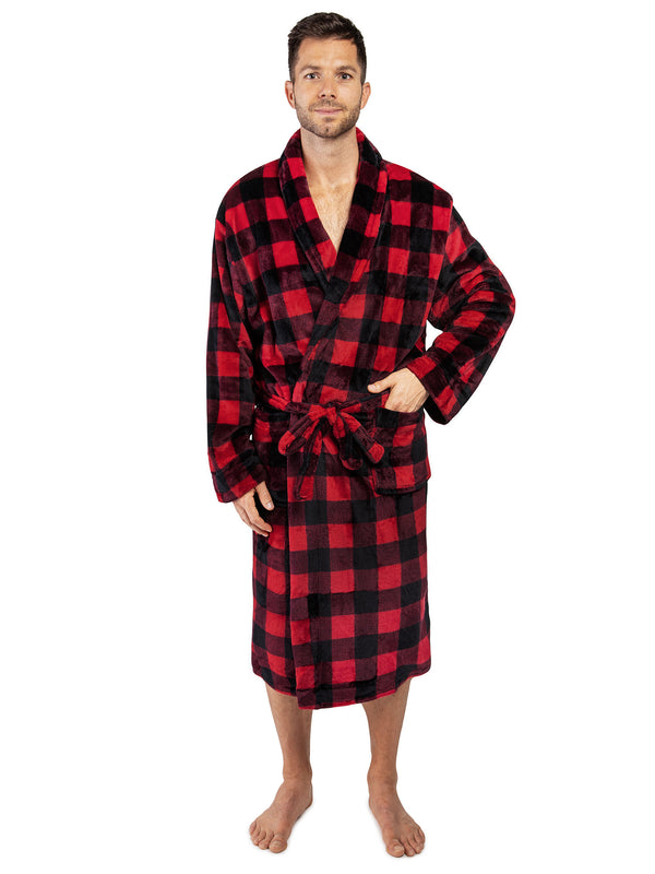Men's Checkered Robe