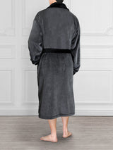 Men's Two-Tone Fleece Robe