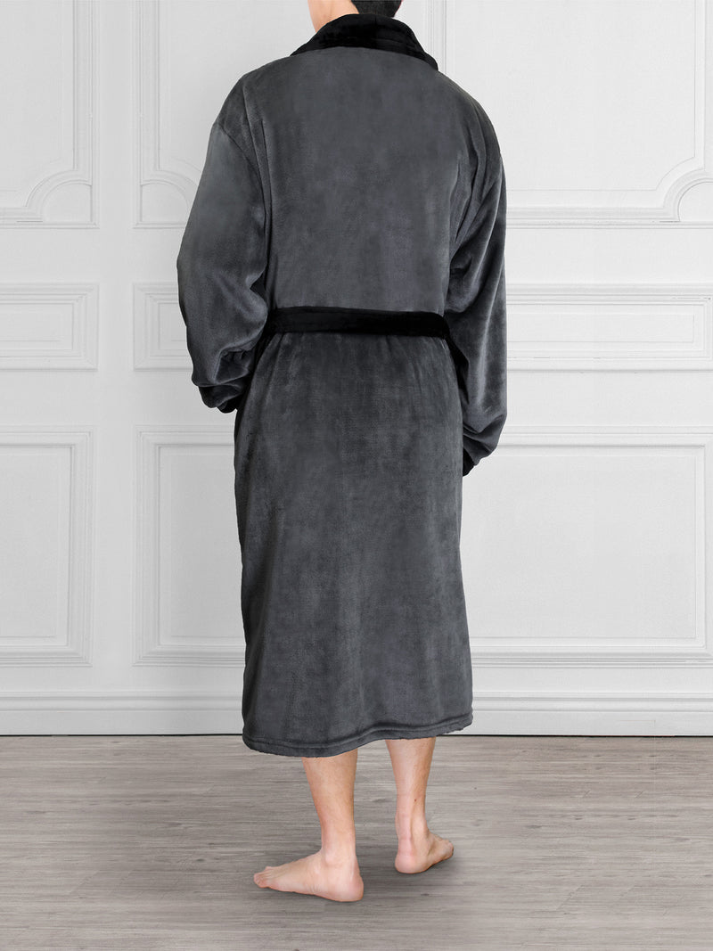 Men's Two-Tone Fleece Robe
