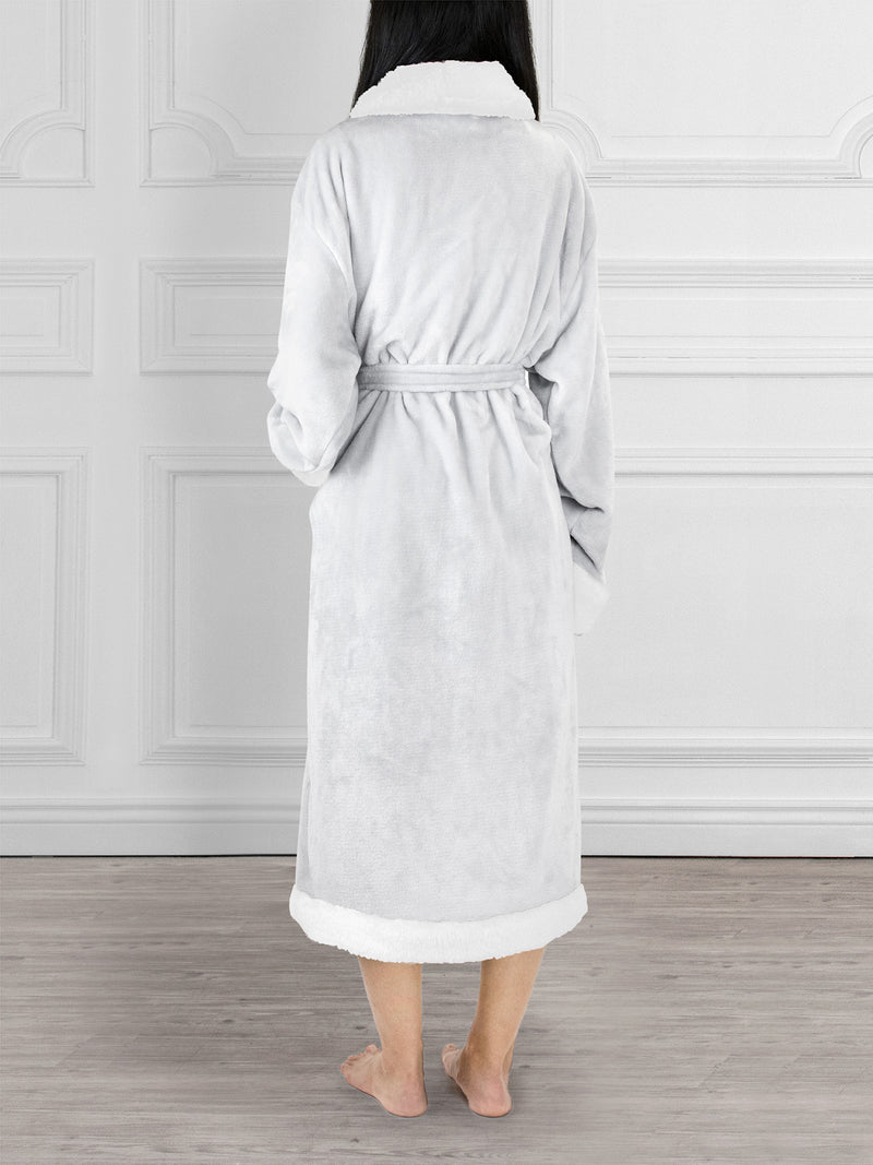 Women's Premium Sherpa Fleece Robe