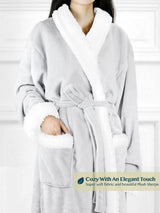 Women's Premium Sherpa Fleece Robe