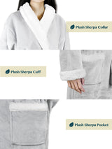 Women's Premium Sherpa Fleece Robe