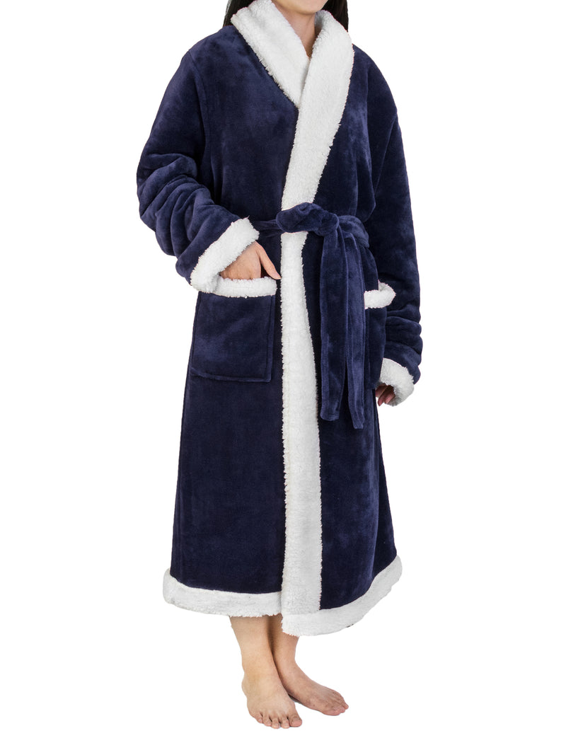 Women's Premium Sherpa Fleece Robe