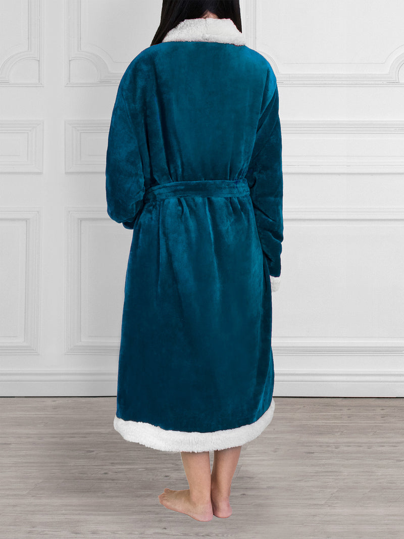 Women's Premium Sherpa Fleece Robe