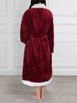 Women's Premium Sherpa Fleece Robe