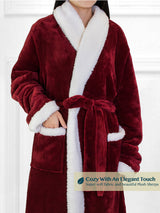 Women's Premium Sherpa Fleece Robe