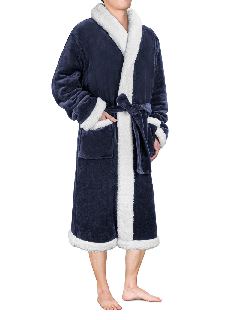 Men's Premium Sherpa Fleece Robe