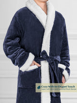 Men's Premium Sherpa Fleece Robe