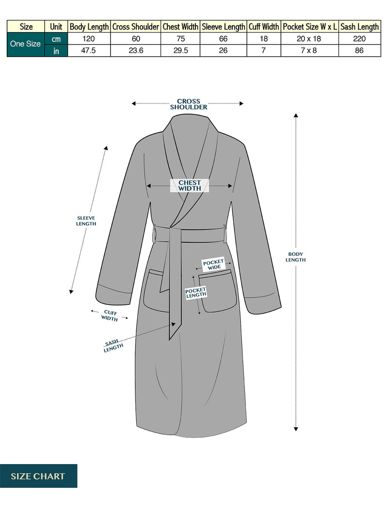 Men's Premium Sherpa Fleece Robe