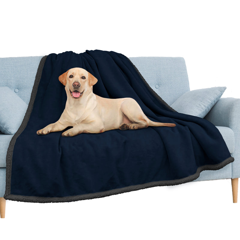 Waterproof Sherpa Throw Blanket