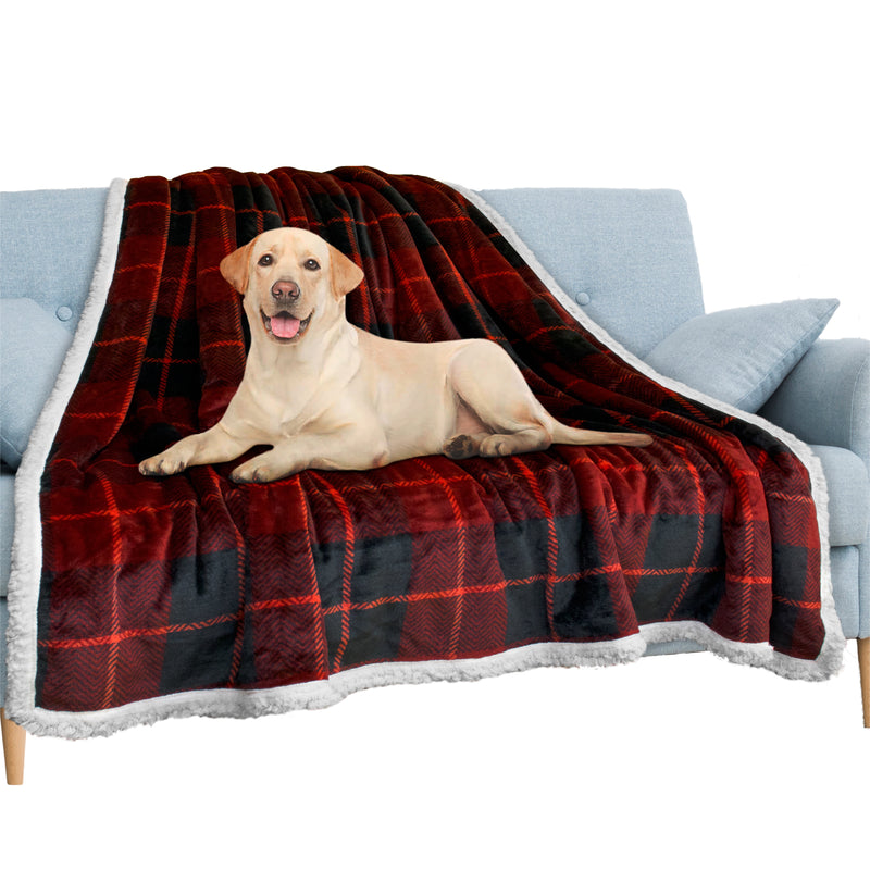 Waterproof Sherpa Throw Blanket