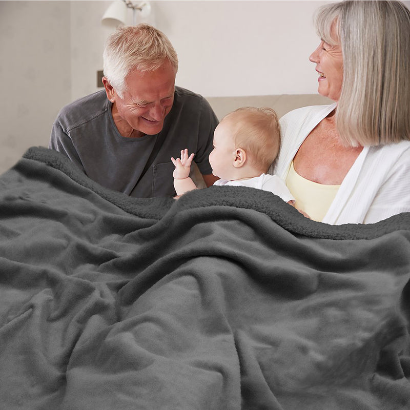 Waterproof Sherpa Throw Blanket