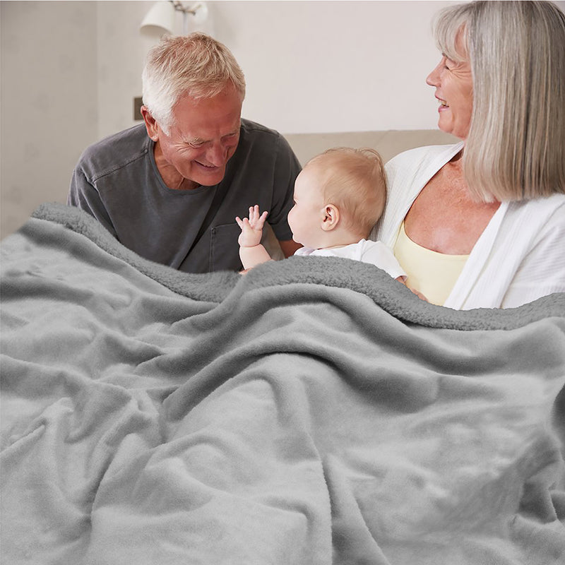 Waterproof Sherpa Throw Blanket