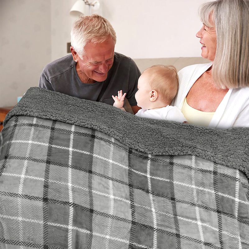 Waterproof Sherpa Throw Blanket