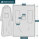 Blanket with Sleeves - Patch Pocket