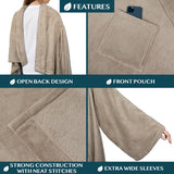 Blanket with Sleeves - Patch Pocket